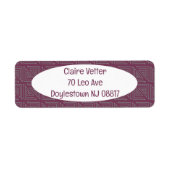 Art Deco Gray Mazes Etiket (Voorkant)