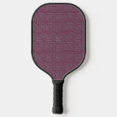 Art Deco Gray Mazes Pickleball Paddle (Achterkant)
