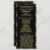 Art Deco Great Gatsby Custom Program Programmakaart (Voorkant / Achterkant)