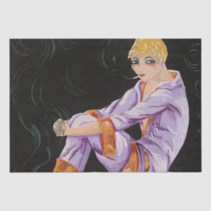 Art Deco Great Gatsby Flapper Art Artwork Tissuepapier