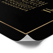 Art Deco Great Gatsby Seating Chart 16 Poster (Hoek)