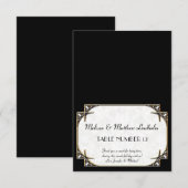 Art Deco Great Gatsby Style Typografie in Lace Gol Kaart (Voorkant / Achterkant)