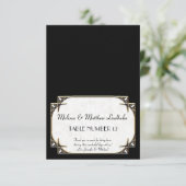 Art Deco Great Gatsby Style Typografie in Lace Gol Kaart (Staand voorkant)