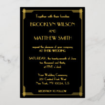 Art Deco Great Gatsby Trouwdag Goud