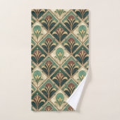 Art Deco Green Emerald Bad Handdoek (Handdoek)