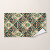 Art Deco Green Emerald Bad Handdoek (Handdoek)
