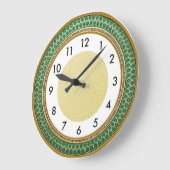 Art Deco Green Grote Klok (Hoek)