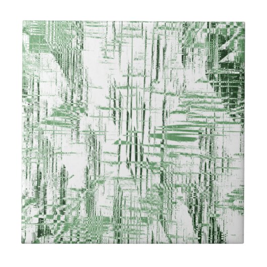 Art Deco Green Tegeltje (Voorkant)