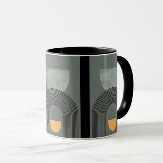 ART DECO GREY STYLING MUG MOK (Voorkant rechts)
