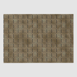 Art Deco Griekse Sleutel Spiraalpatroon Ontwerp Tissuepapier