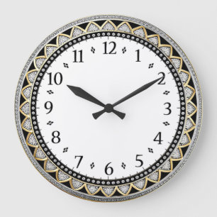 Art Deco Grijs Grote Klok