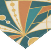 Art Deco (groen, roest en goud) Tafelkleed (Gekanteld)
