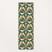 Art Deco (groen, roest en goud) Yogamat (Voorkant)