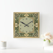 Art Deco Groen Vierkante Klok (Huis)
