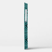 Art Deco: groen waaierpatroon. Case-Mate iPhone Case (Achterkant / Links)