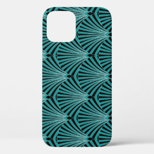 Art Deco: groen waaierpatroon. Case-Mate iPhone Case