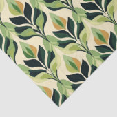 Art Deco groene blad vloeipapier vellen Tissuepapier (Detail)