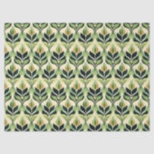 Art Deco groene blad vloeipapier vellen Tissuepapier (Voorkant)