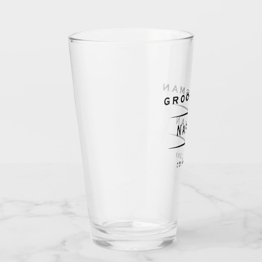  Art Deco Groomsman Glas (Rechts)