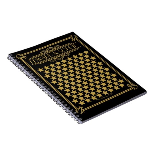 Art Deco Grote Gatsby 1920 Bruiloft gastenboek Notitieboek (Rechterzijde)