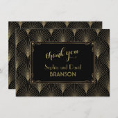  Art Deco Grote Gatsby bruiloft BEDANKT (Voorkant / Achterkant)