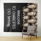 Art deco grote gatsby stijl achtergrond muur hange wandkleed (In Situ (horizontaal))