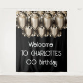 Art deco grote gatsby stijl achtergrond muur hange wandkleed (Voorkant)