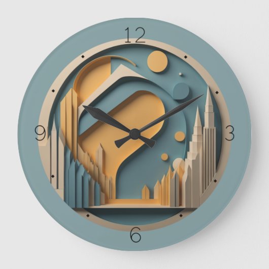 Art Deco Grote Klok (Voorkant)