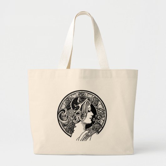 Art Deco Grote Tote Bag (Voorkant)