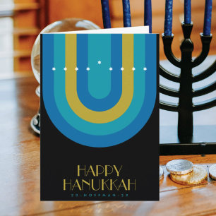 ART DECO HANUKKAH FEESTDAGEN KAART