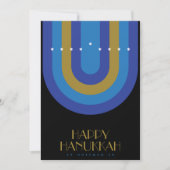 ART DECO HANUKKAH VAKANTIE KAART (Voorkant)