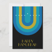 ART DECO HANUKKAH VAKANTIE KAART (Voorkant)