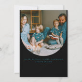 ART DECO HANUKKAH VAKANTIE KAART (Achterkant)