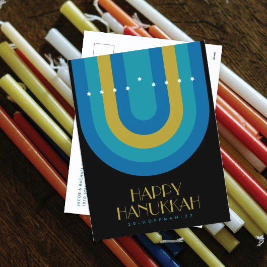 ART DECO HANUKKAH VAKANTIE KAART