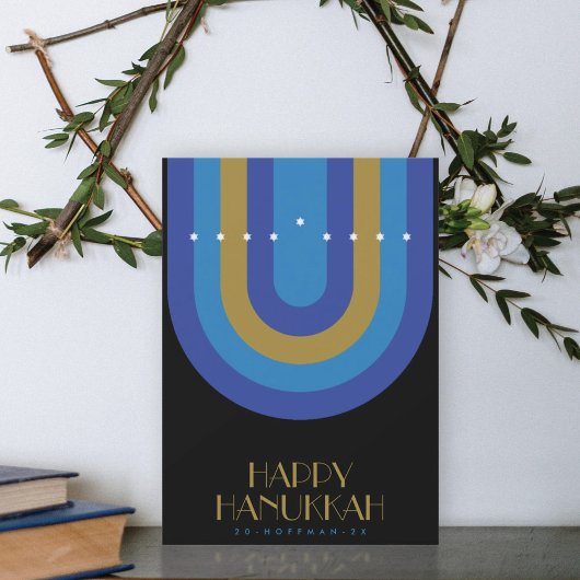 ART DECO HANUKKAH VAKANTIE KAART