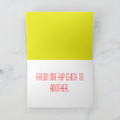 Art Deco Happy Birthday Kaart (Binnen)