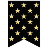 Art Deco Happy New Years Eve Black Faux Gold Vlaggetjes (Eerste vlag)