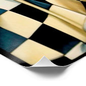 Art Deco Harlequin Lady Poster. Perfect Poster (Hoek)