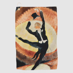 Art Deco Heren Danser Tophoed Vintage Jaren 20 Golfhanddoek