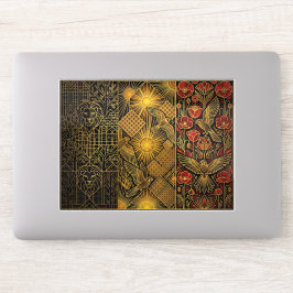 Art Deco Heritage Flag | Belgium | Classic Decal Sticker