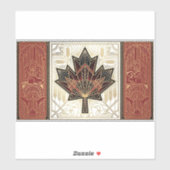 Art Deco Heritage Flag | Canada | 1920s Decal Sticker (Vel)