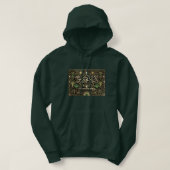 Art Deco Heritage Flag | Saudi Arabia | Vintage Hoodie (Design voorkant)
