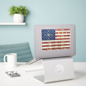 Art Deco Heritage Flag | United States Decal Sticker (Laptop op bureau)