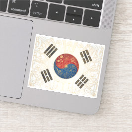 Art Deco Heritage Vlag | Zuid-Korea 1920s Decal Sticker