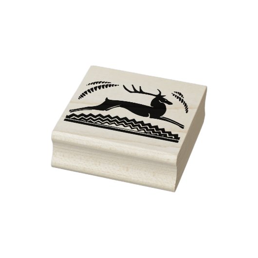  art deco herten rubberstempel (Stempel)