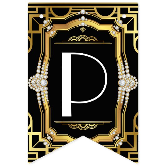 Art Deco Het aantrekken van de Ritz Vlaggetjes (Tweede vlag)