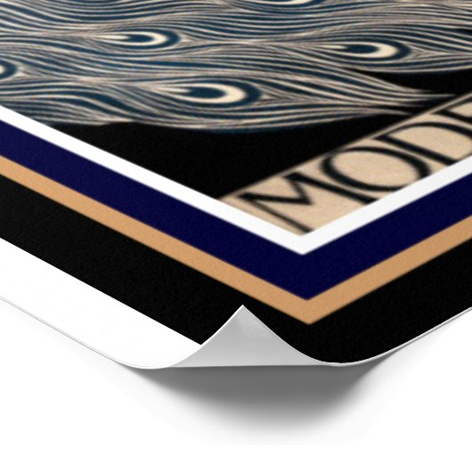 Art Deco "Het moderne Poster" 12 x 16 Poster (Hoek)