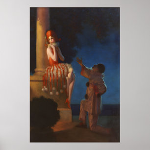 Art Deco Het voorstel van Edward Eggleston Poster