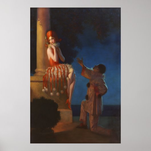 Art Deco Het voorstel van Edward Eggleston Poster (Voorkant)