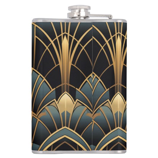 Art Deco Heupfles (Achterkant)